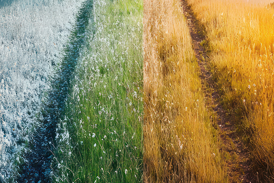 Jak wygląda trawa w maju, lipcu i październiku – realne różnice